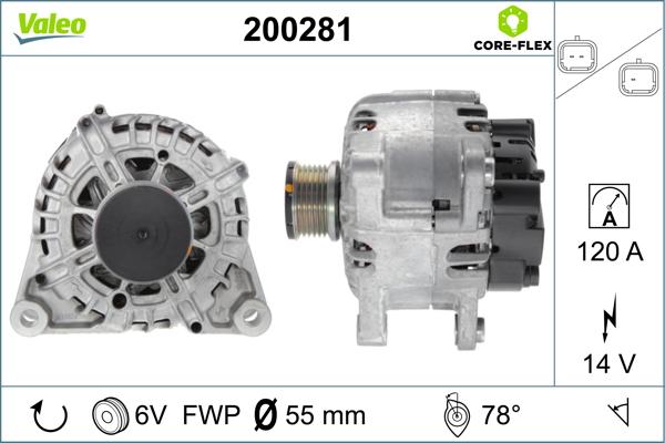 Valeo 200281 - Laturi inparts.fi