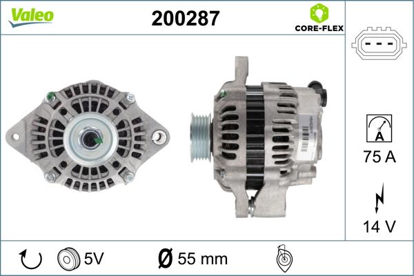 Valeo 200287 - Laturi inparts.fi