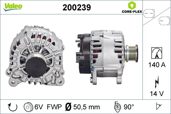 Valeo 200239 - Laturi inparts.fi