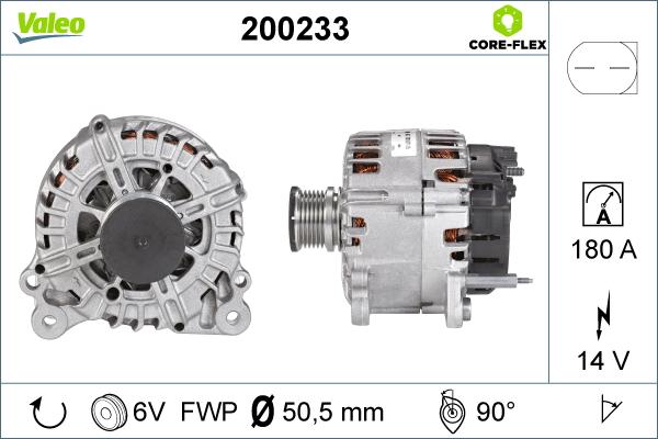 Valeo 200233 - Laturi inparts.fi