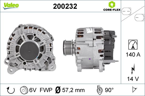 Valeo 200232 - Laturi inparts.fi