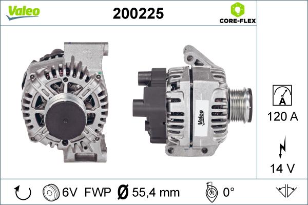 Valeo 200225 - Laturi inparts.fi