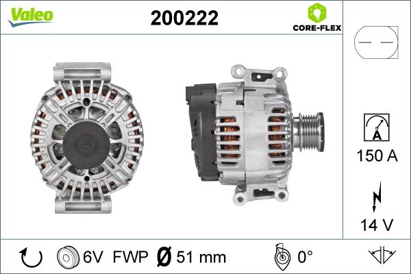 Valeo 200222 - Laturi inparts.fi