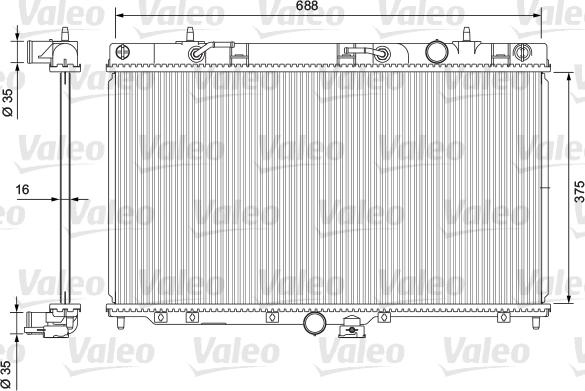 Valeo 235198 - Jäähdytin,moottorin jäähdytys inparts.fi