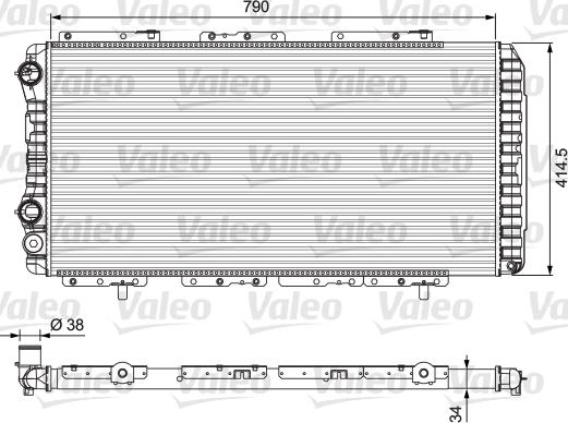 Valeo 230997 - Jäähdytin,moottorin jäähdytys inparts.fi