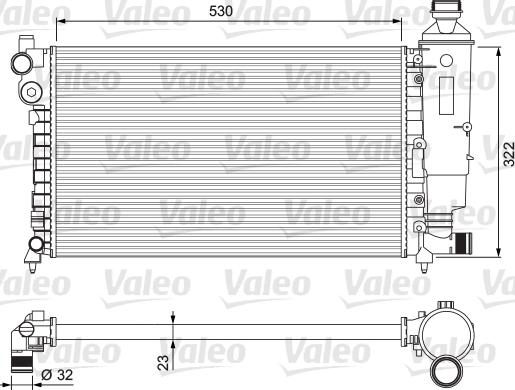 Valeo 231526 - Jäähdytin,moottorin jäähdytys inparts.fi