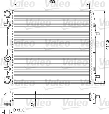 Valeo 232863 - Jäähdytin,moottorin jäähdytys inparts.fi