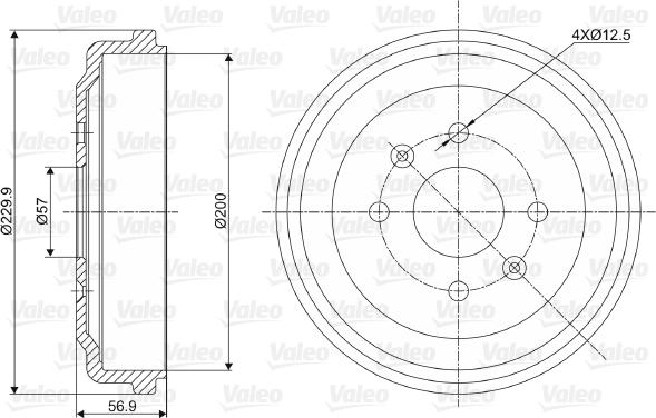 Valeo 237041 - Jarrurumpu inparts.fi