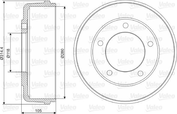 Valeo 237048 - Jarrurumpu inparts.fi