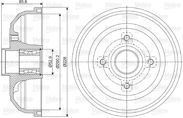 Valeo 237058 - Jarrurumpu inparts.fi