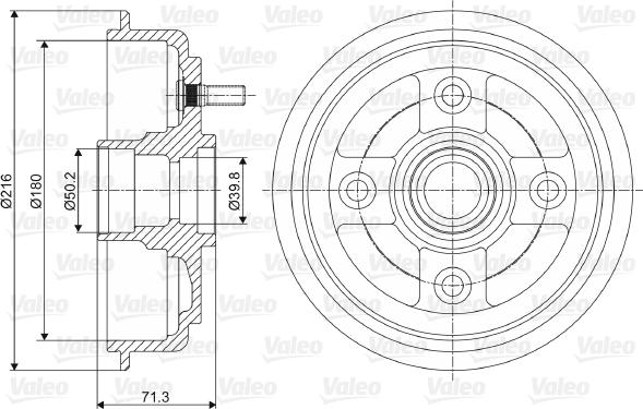 Valeo 237052 - Jarrurumpu inparts.fi