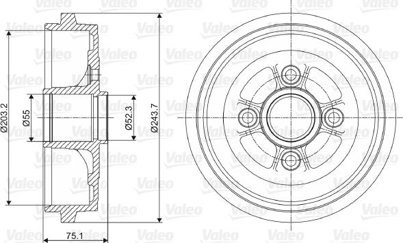 Valeo 237062 - Jarrurumpu inparts.fi