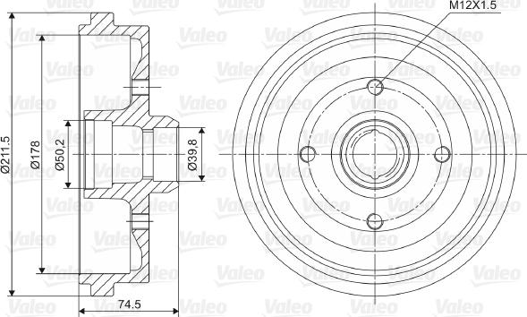 Valeo 237009 - Jarrurumpu inparts.fi