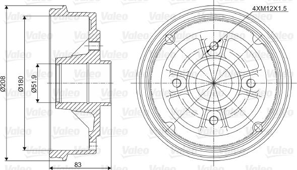 Valeo 237006 - Jarrurumpu inparts.fi