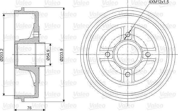 Valeo 237003 - Jarrurumpu inparts.fi