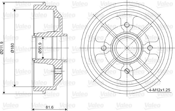 Valeo 237007 - Jarrurumpu inparts.fi