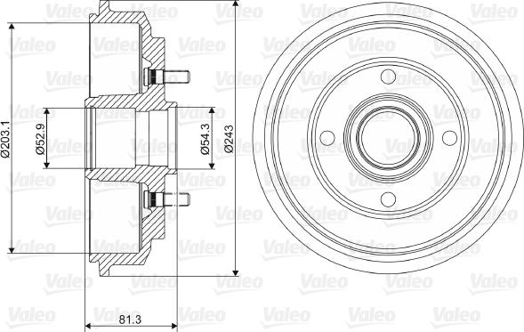 Valeo 237088 - Jarrurumpu inparts.fi