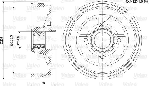 Valeo 237034 - Jarrurumpu inparts.fi