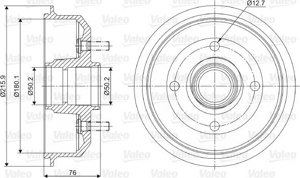 Valeo 237032 - Jarrurumpu inparts.fi