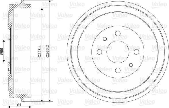 Valeo 237037 - Jarrurumpu inparts.fi