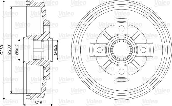 Valeo 237025 - Jarrurumpu inparts.fi