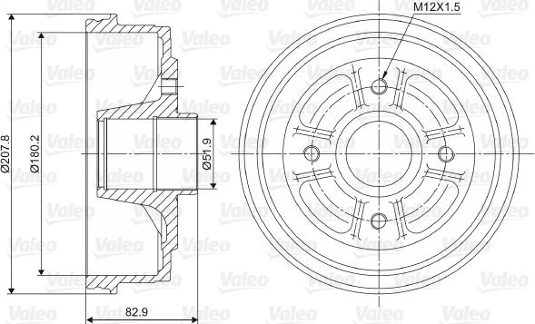 Valeo 237023 - Jarrurumpu inparts.fi