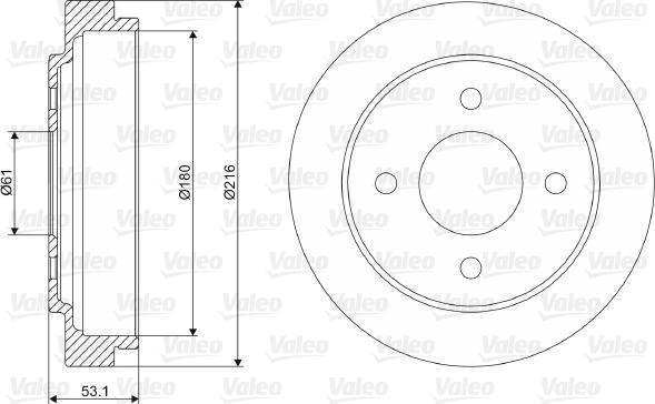 Valeo 237075 - Jarrurumpu inparts.fi