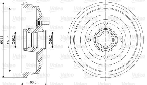 Valeo 237070 - Jarrurumpu inparts.fi