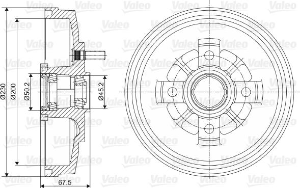 Valeo 237077 - Jarrurumpu inparts.fi