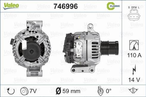 Valeo 746996 - Laturi inparts.fi