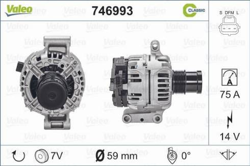 Valeo 746993 - Laturi inparts.fi