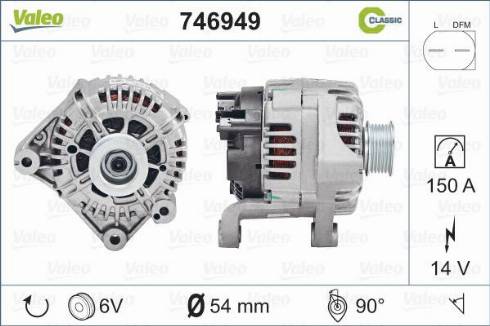 Valeo 746949 - Laturi inparts.fi