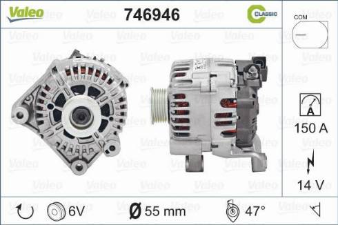 Valeo 746946 - Laturi inparts.fi