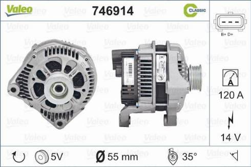 Valeo 746914 - Laturi inparts.fi