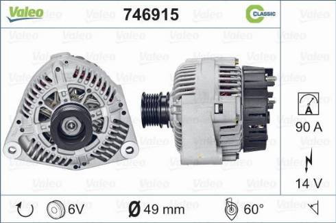 Valeo 746915 - Laturi inparts.fi