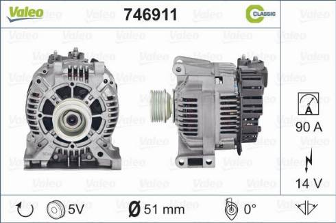 Valeo 746911 - Laturi inparts.fi