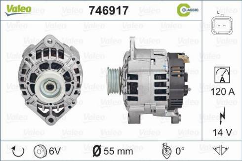 Valeo 746917 - Laturi inparts.fi