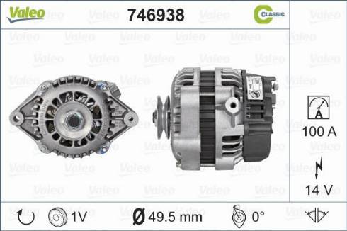 Valeo 746938 - Laturi inparts.fi