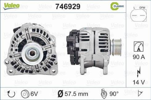 Valeo 746929 - Laturi inparts.fi