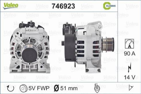 Valeo 746923 - Laturi inparts.fi