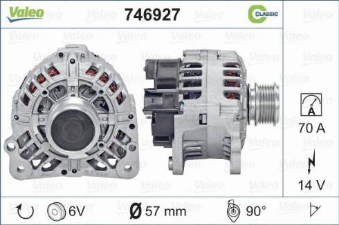 Valeo 746927 - Laturi inparts.fi