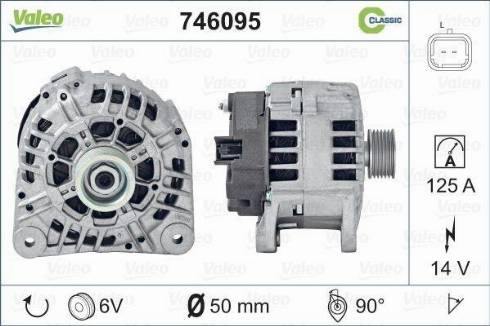 Valeo 746095 - Laturi inparts.fi