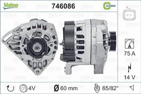 Valeo 746086 - Laturi inparts.fi