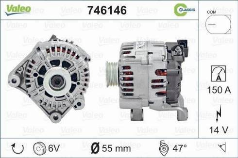 Valeo 746146 - Laturi inparts.fi