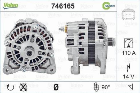 Valeo 746165 - Laturi inparts.fi