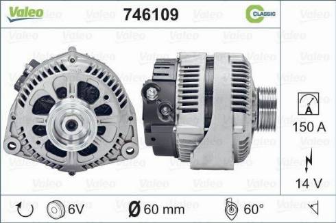 Valeo 746109 - Laturi inparts.fi