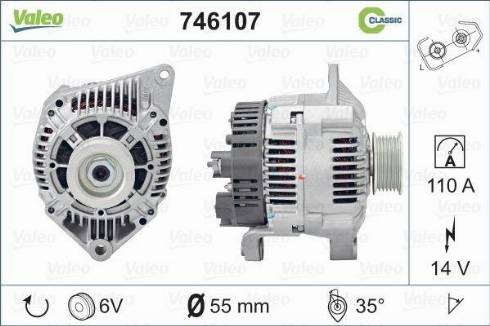 Valeo 746107 - Laturi inparts.fi