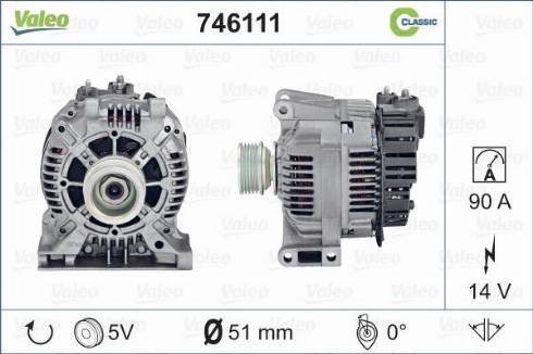 Valeo 746111 - Laturi inparts.fi