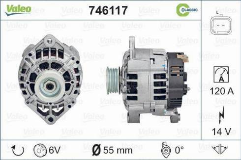 Valeo 746117 - Laturi inparts.fi