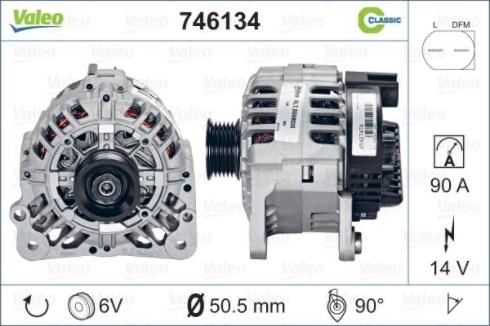 Valeo 746134 - Laturi inparts.fi